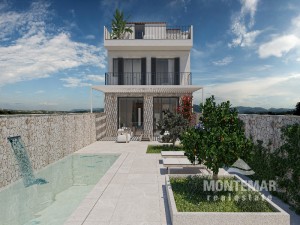 Elegant new-build townhouse in Santanyí with pool & pool house